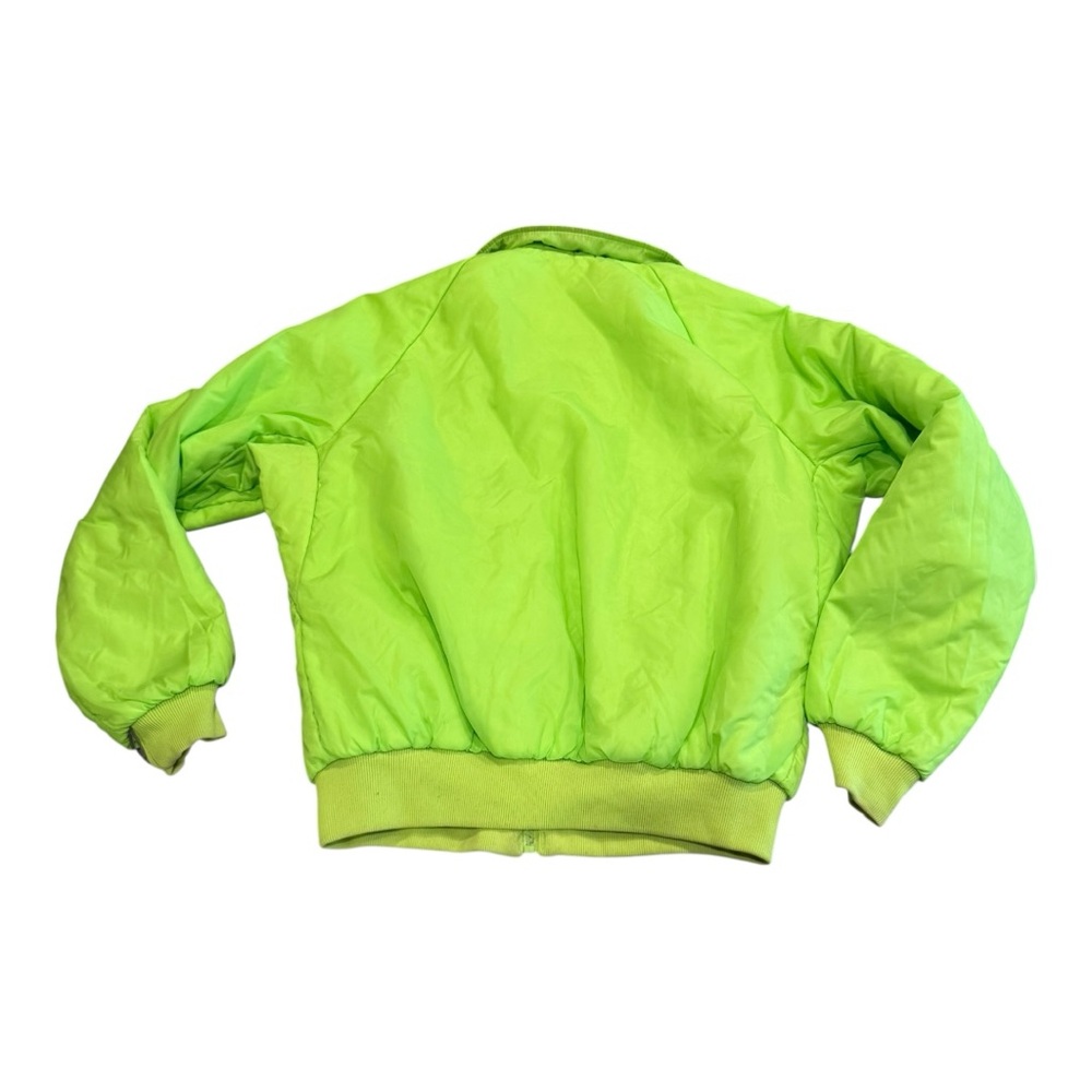 Columbia Vintage Reversible 90s Day Glow Coat Jacket Puffy Yellow Purple Mens L - Picture 3 of 14